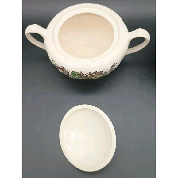 J & G Meakin Welcome Home Creamer Sugar Bowl Lid Autumn Leaves - Picture 3 of 7